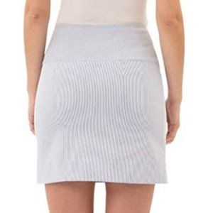 Skort (jupe-culotte) Femme XL - Imprimé Floral Bleu/blanc - Taille Haute Gainante - Occasion Bon état